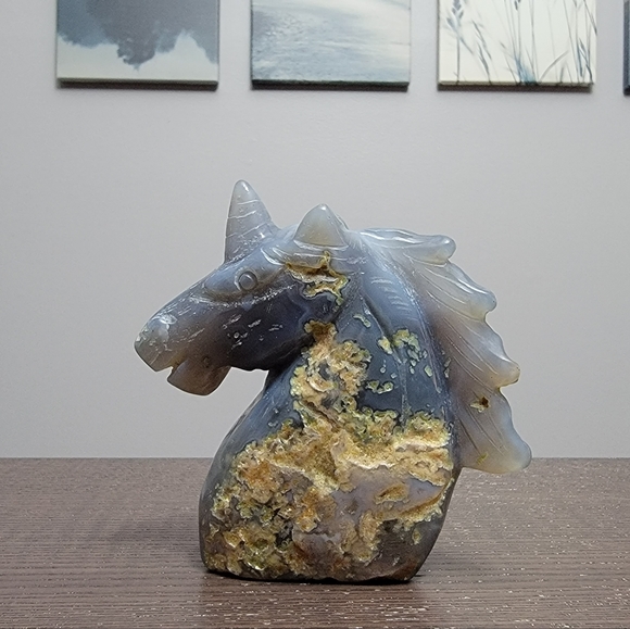 Agate unicorn - Picture 2 of 7